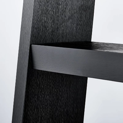 72" Linden Rectangular Wood Dining Table Black - Threshold™ Designed With Studio McGee 3 72" Linden Rectangular Wood Dining Table Black - Threshold™ Designed With Studio McGee - Image 3