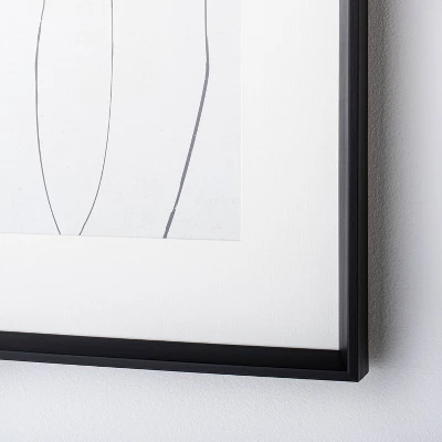 (Set Of 2) 24" X 24" Sketch Art Print Black/White - Threshold™ Designed With Studio McGee 2 (Set Of 2) 24" X 24" Sketch Art Print Black/White - Threshold™ Designed With Studio McGee - Image 2