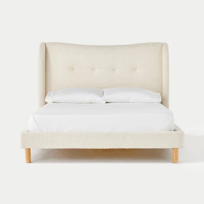 Kessler Bed In Cream Faux Shearling - Threshold™ Designed With Studio McGee 2 Kessler Bed In Cream Faux Shearling - Threshold™ Designed With Studio McGee - Image 2