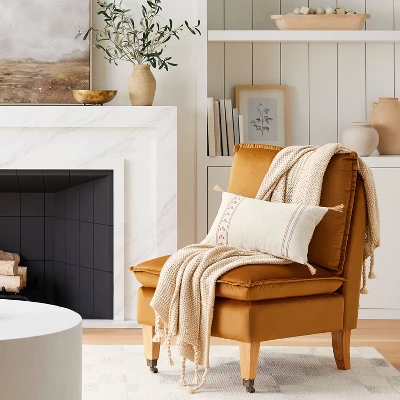 Windowpane Knit Throw Blanket With Tassels - Threshold™ Designed With Studio McGee 1 Windowpane Knit Throw Blanket With Tassels - Threshold™ Designed With Studio McGee