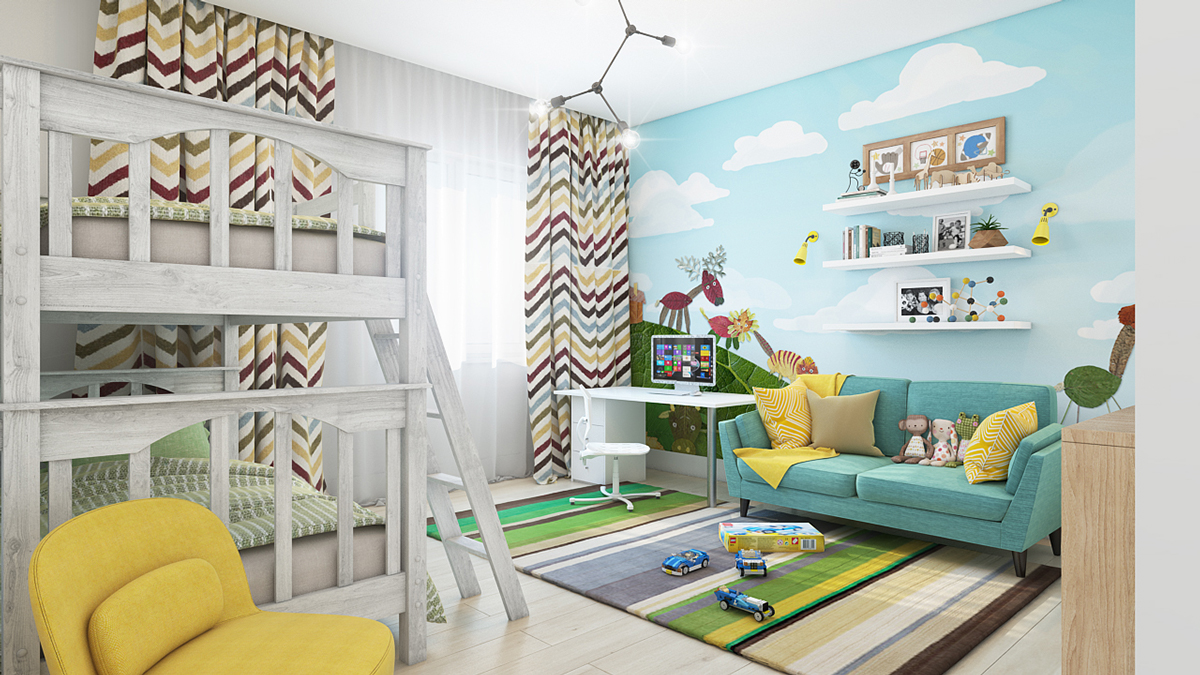 Beauty House -Beauty House kids room wall decor ideas